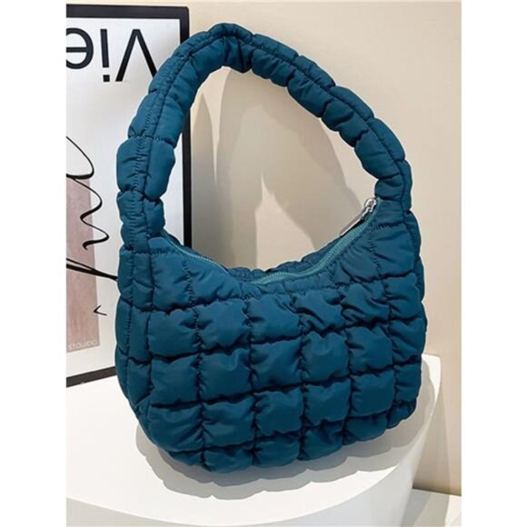 Quilted Ruched Shoulder Bag - Picture 8 of 16